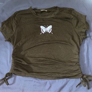 Butterfly Cropped Tee